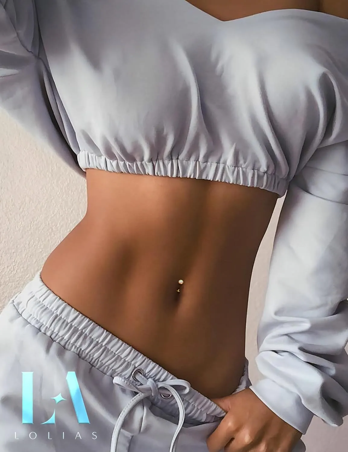 LOLIAS Silver/Gold Plated Belly Button Rings Surgical Stainless Steel Belly Rings CZ Clicker Belly Button Piercings for Women Navel Piercings Pack,Silver/Gold