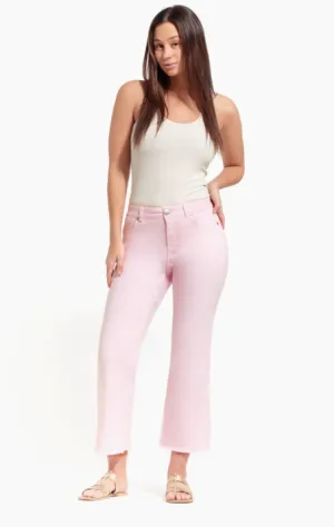 Luxe 27" Inseam Demi-Bootcut Pink Jean