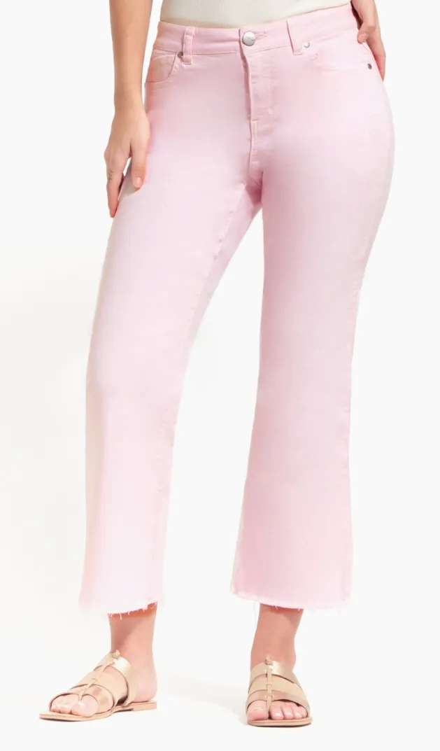 Luxe 27" Inseam Demi-Bootcut Pink Jean
