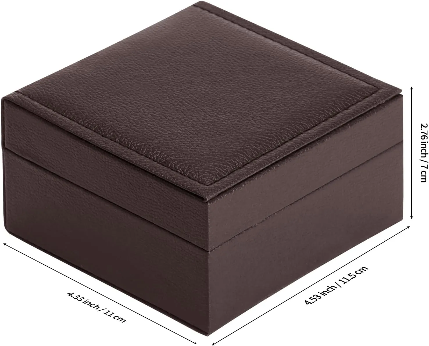 Luxury Single Watch Gift Box for Men Women, Single Watch Bracelet Bangle Jewelry Holder Storage Box Display Case Organizer (Coffee Style 2)