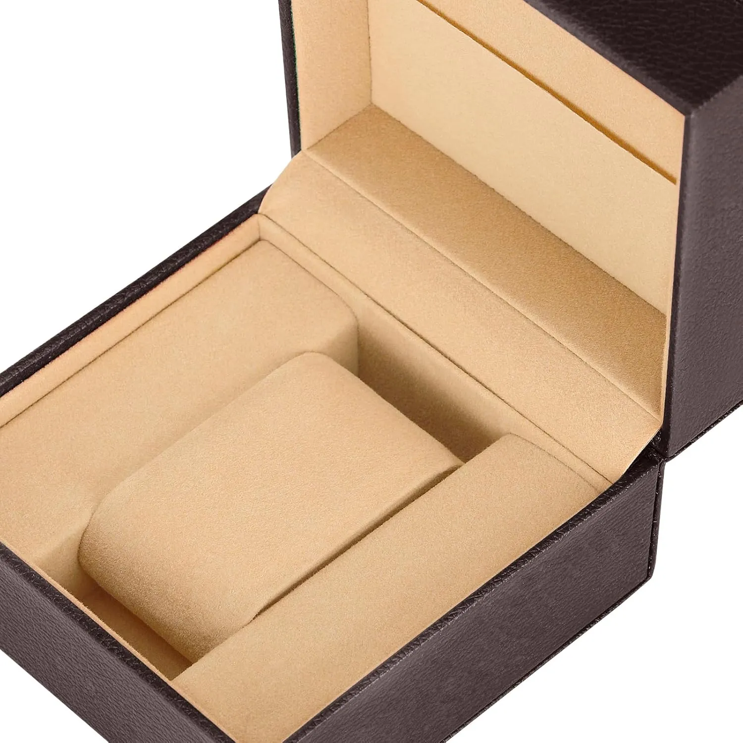 Luxury Single Watch Gift Box for Men Women, Single Watch Bracelet Bangle Jewelry Holder Storage Box Display Case Organizer (Coffee Style 2)