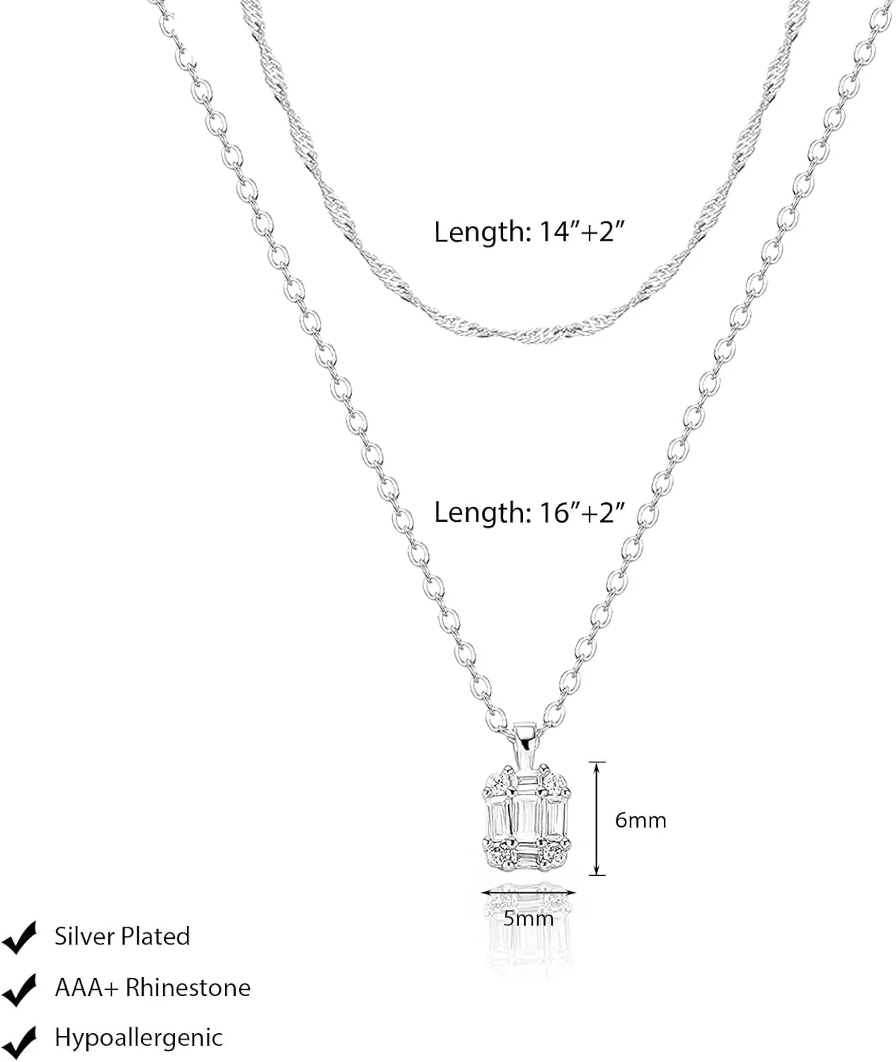 Luxval Diamond Pendant Gold Necklace for WomenDainty 18k Gold Plated Choker Necklaces Simple Gold Jewelry Gifts for Women Girls