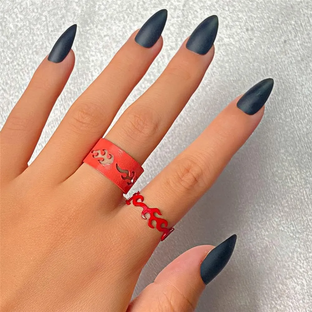 Matching Best Friends BFF Rings for Couple Tiktok Y2k Couple Rings Love Heart Moon Star Planet Rings for Women Men Love Promise Rings Jewelry