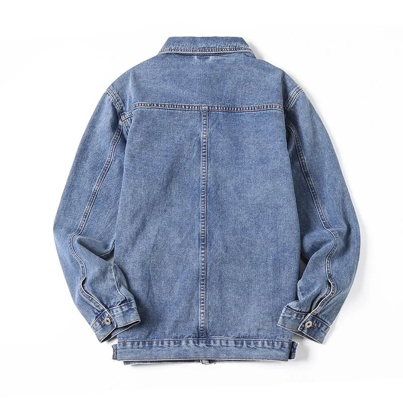 Men's Fashion Classic Denim Jean Jacket Button Down Urban Coat