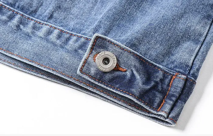 Men's Fashion Classic Denim Jean Jacket Button Down Urban Coat