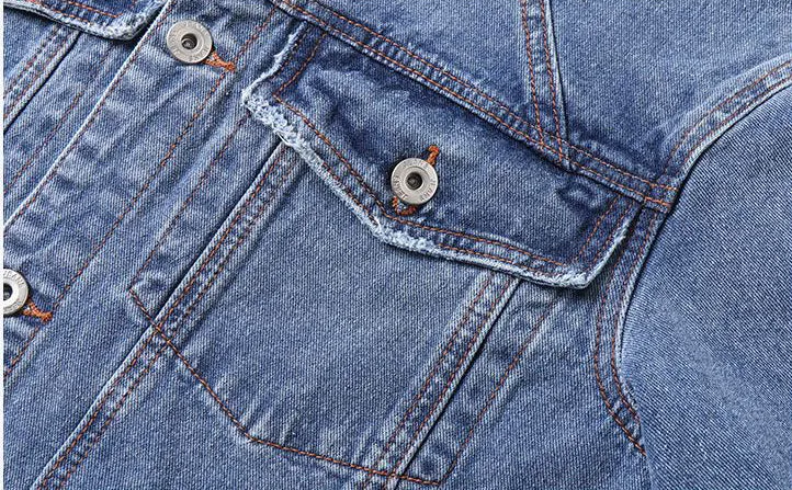 Men's Fashion Classic Denim Jean Jacket Button Down Urban Coat