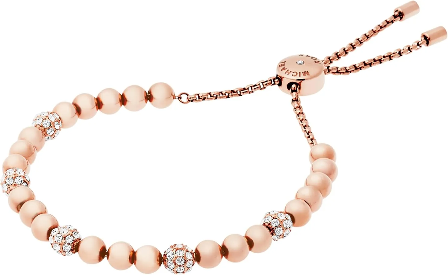 Michael Kors Stainless Steel and Pav Crystal Chain Bracelet for Women