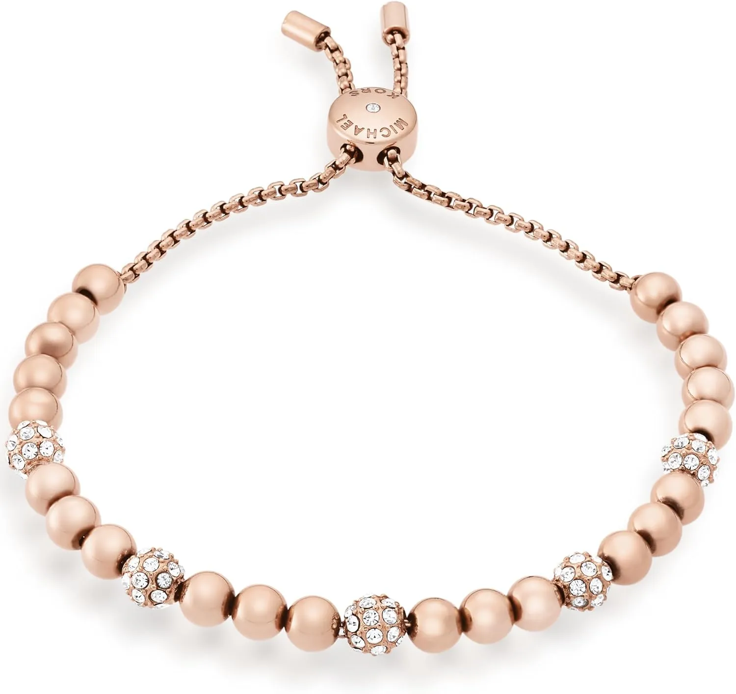 Michael Kors Stainless Steel and Pav Crystal Chain Bracelet for Women