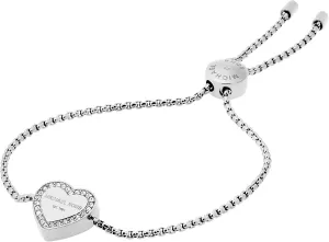 Michael Kors Stainless Steel and Pav Crystal MK Logo Bangle Bracelet for Women