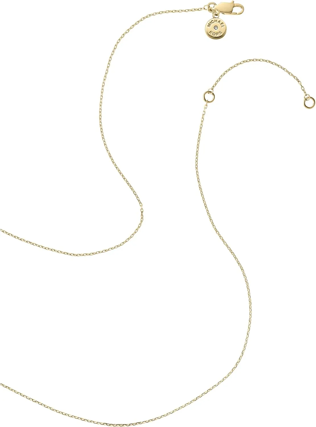 Michael Kors Stainless Steel and Pav Crystal Pendant Necklace for Women