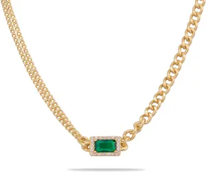 Milan Chiva 14K Gold Chunky Choker Plated Necklace for women, Dainty Trendy Non Tarnish Pendant Charm Necklaces Fashion Jewelry for Women Diamond