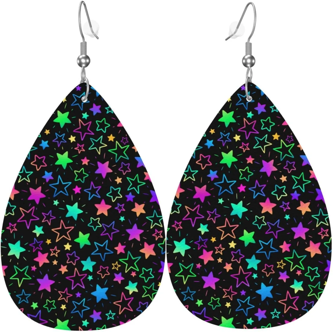 MIOAOSRT Earrings for Women,Leather Earrings Dangle Lightweight Teardrop Earrings Jewelry for Women