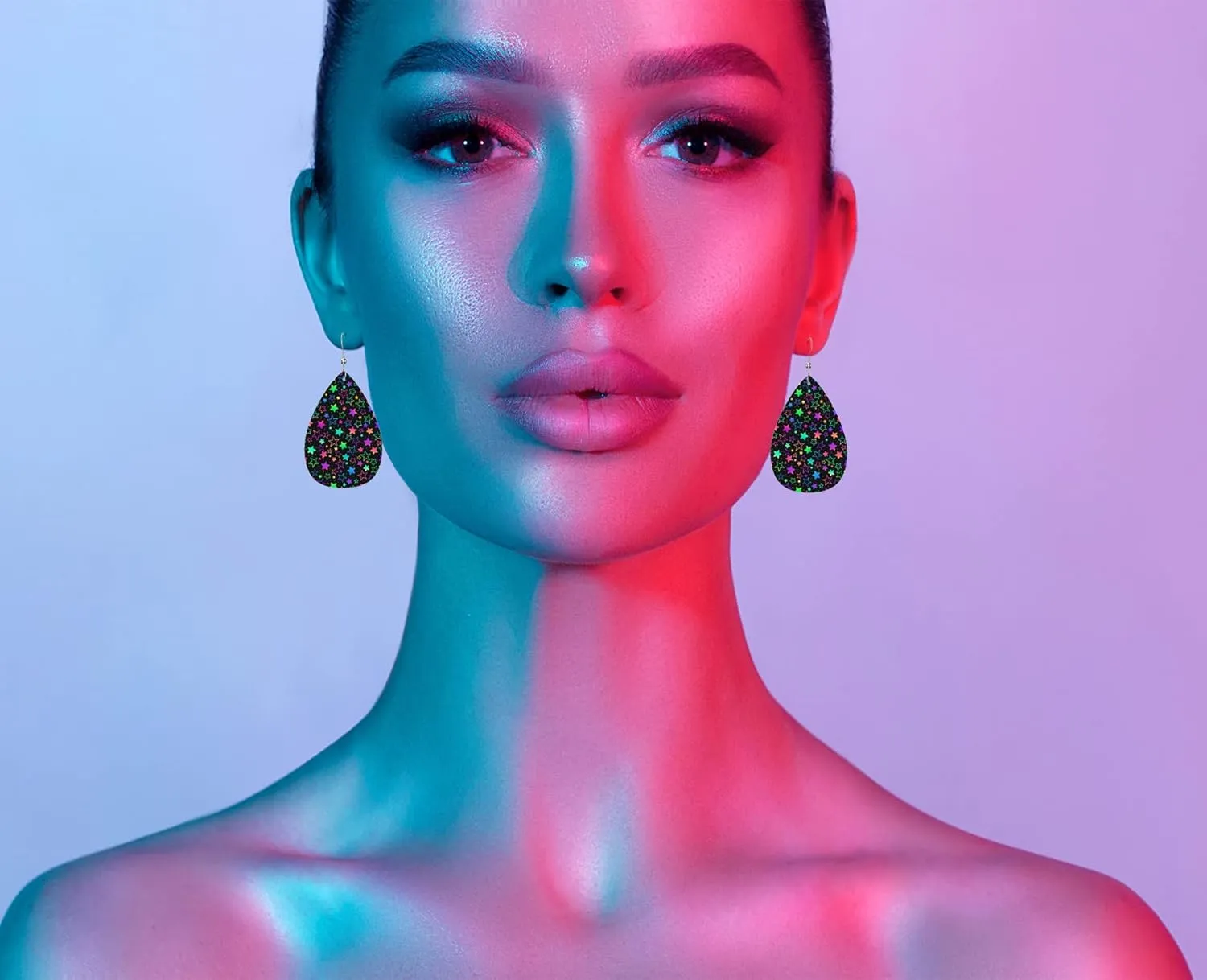 MIOAOSRT Earrings for Women,Leather Earrings Dangle Lightweight Teardrop Earrings Jewelry for Women
