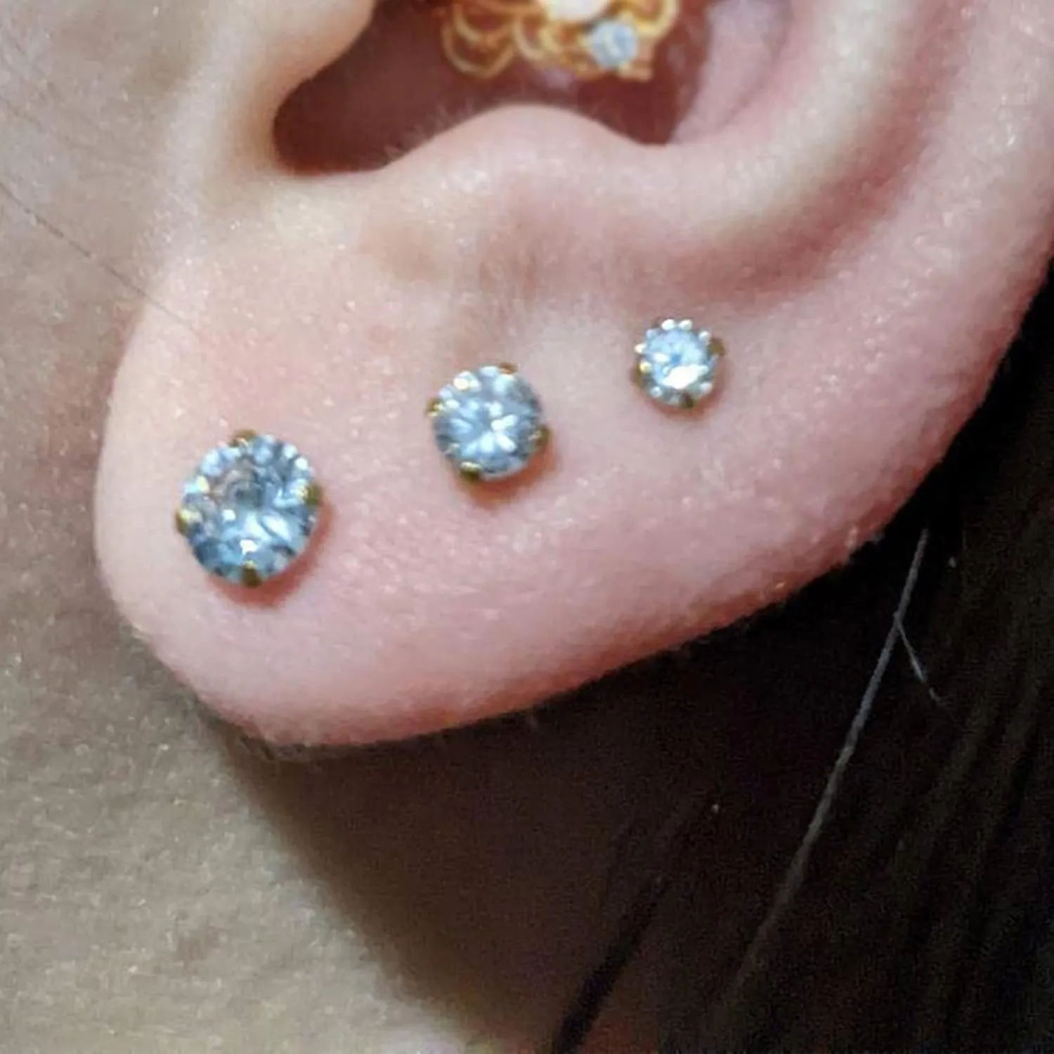 MODRSA Tragus & Helix Piercing Earrings - Flat Back, Forward Helix, Cartilage & Tragus Jewelry