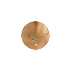 Mom Gifts Gold Initial Necklaces for Women Letter A Necklace Initial Layered Gold Necklaces for Women Girls Beaded Choker I Love You Morse Code Necklace Birthday Gifts for Women