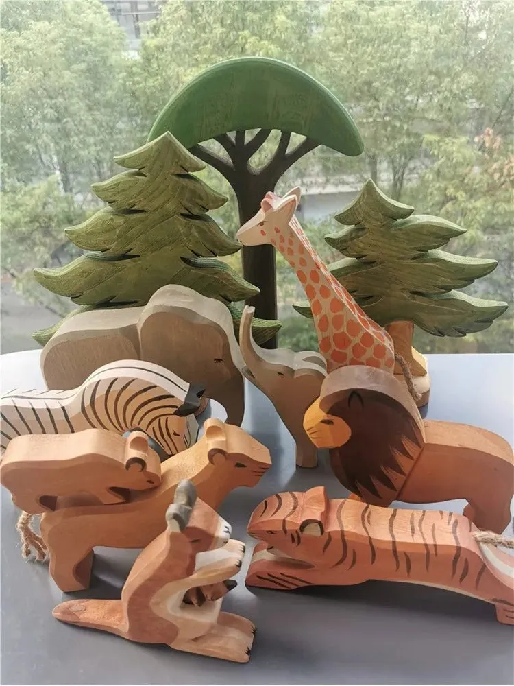 Montessori Handmade Wooden Animals