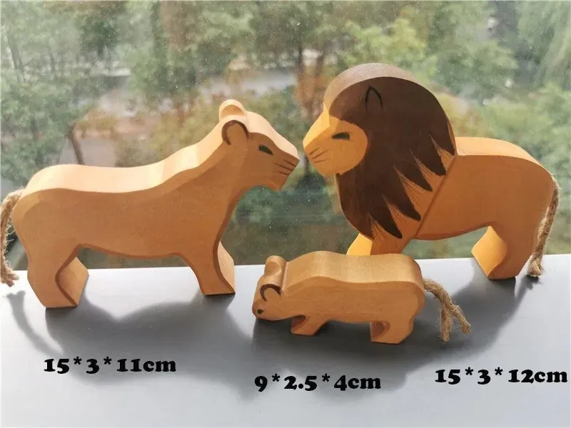Montessori Handmade Wooden Animals