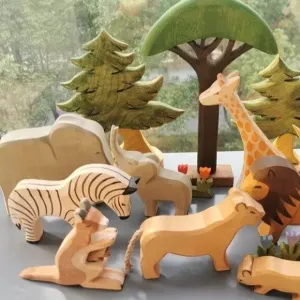 Montessori Handmade Wooden Animals