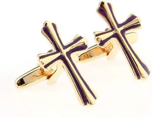MRCUFF Cross Classic Design Pair Cufflinks in a Presentation Gift Box & Polishing Cloth