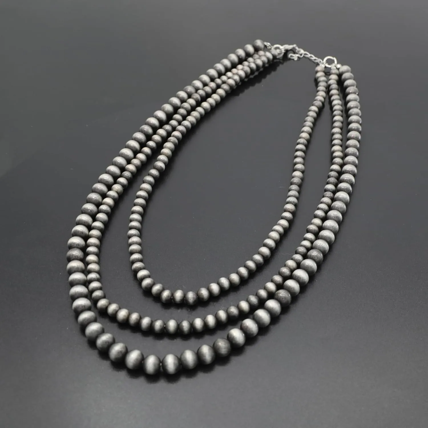 Multi strand Navajo Pearl Necklace Layer Navajo Pearls Western Jewelry for Women Boho Vintage Choker Turquoise Necklaces