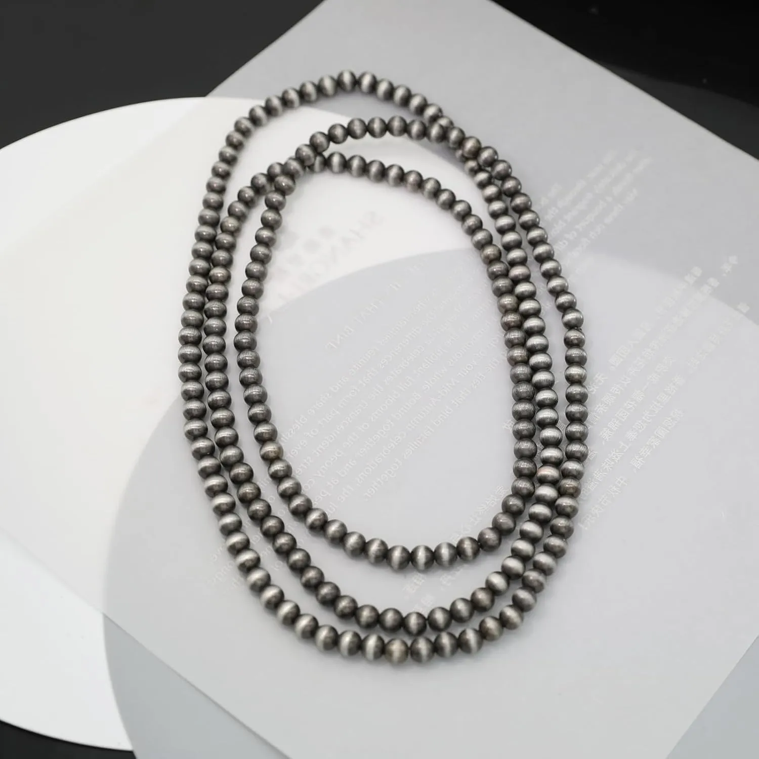 Multi strand Navajo Pearl Necklace Layer Navajo Pearls Western Jewelry for Women Boho Vintage Choker Turquoise Necklaces