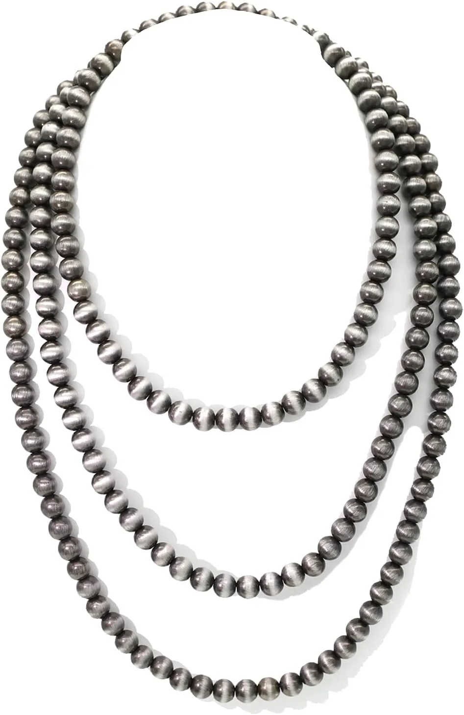 Multi strand Navajo Pearl Necklace Layer Navajo Pearls Western Jewelry for Women Boho Vintage Choker Turquoise Necklaces