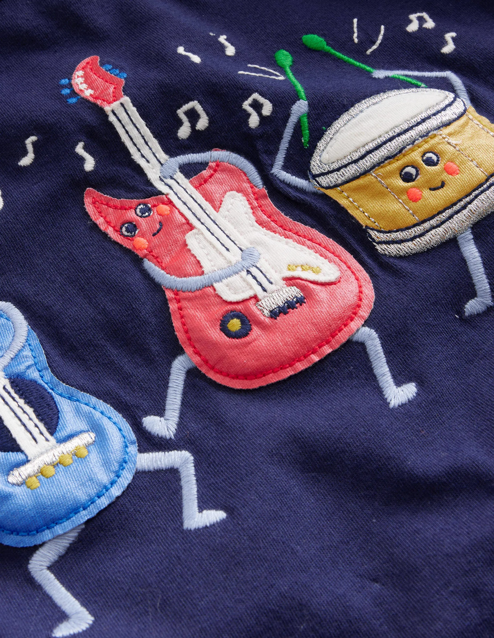 Musical Instruments T-shirt-College Navy Music