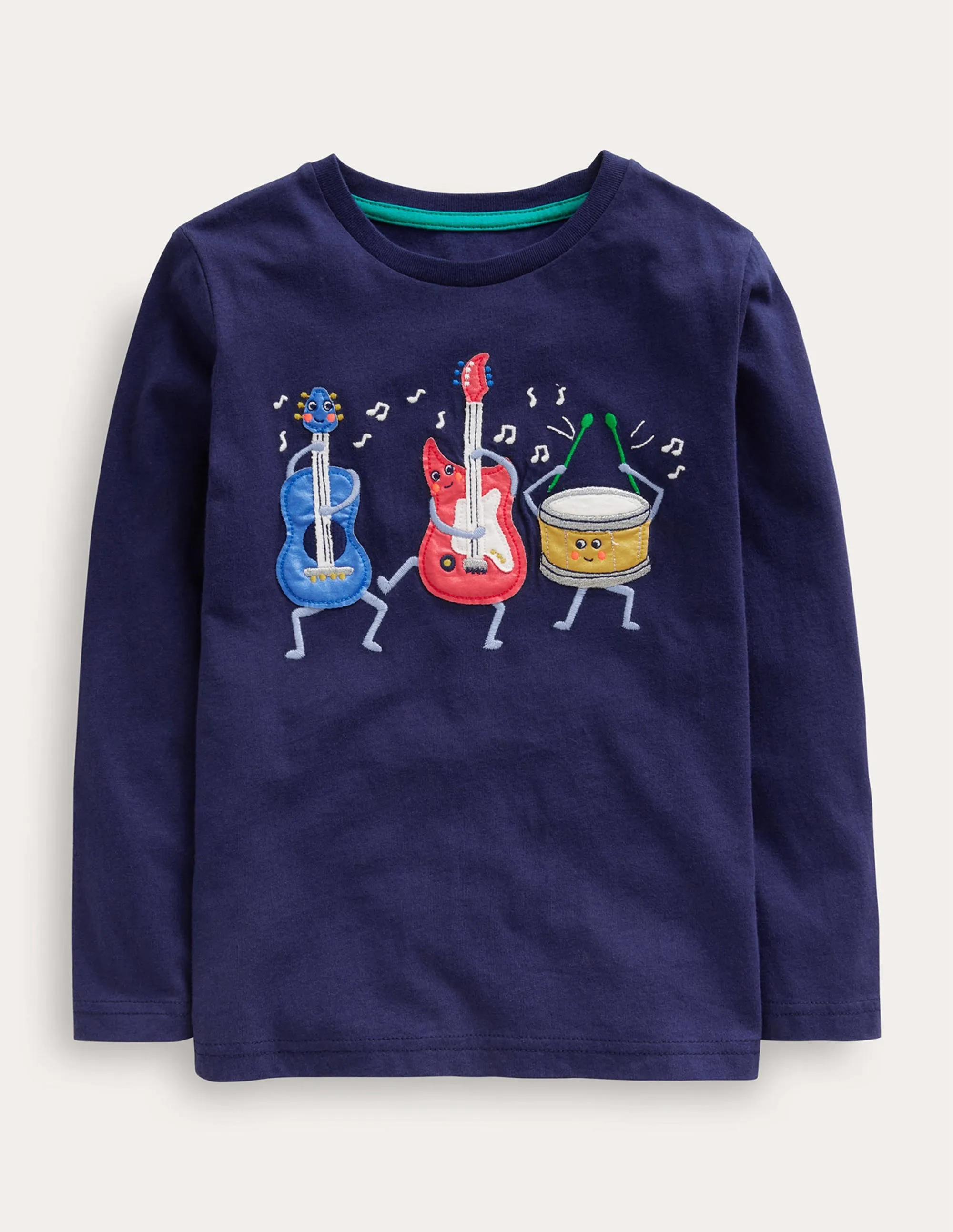 Musical Instruments T-shirt-College Navy Music