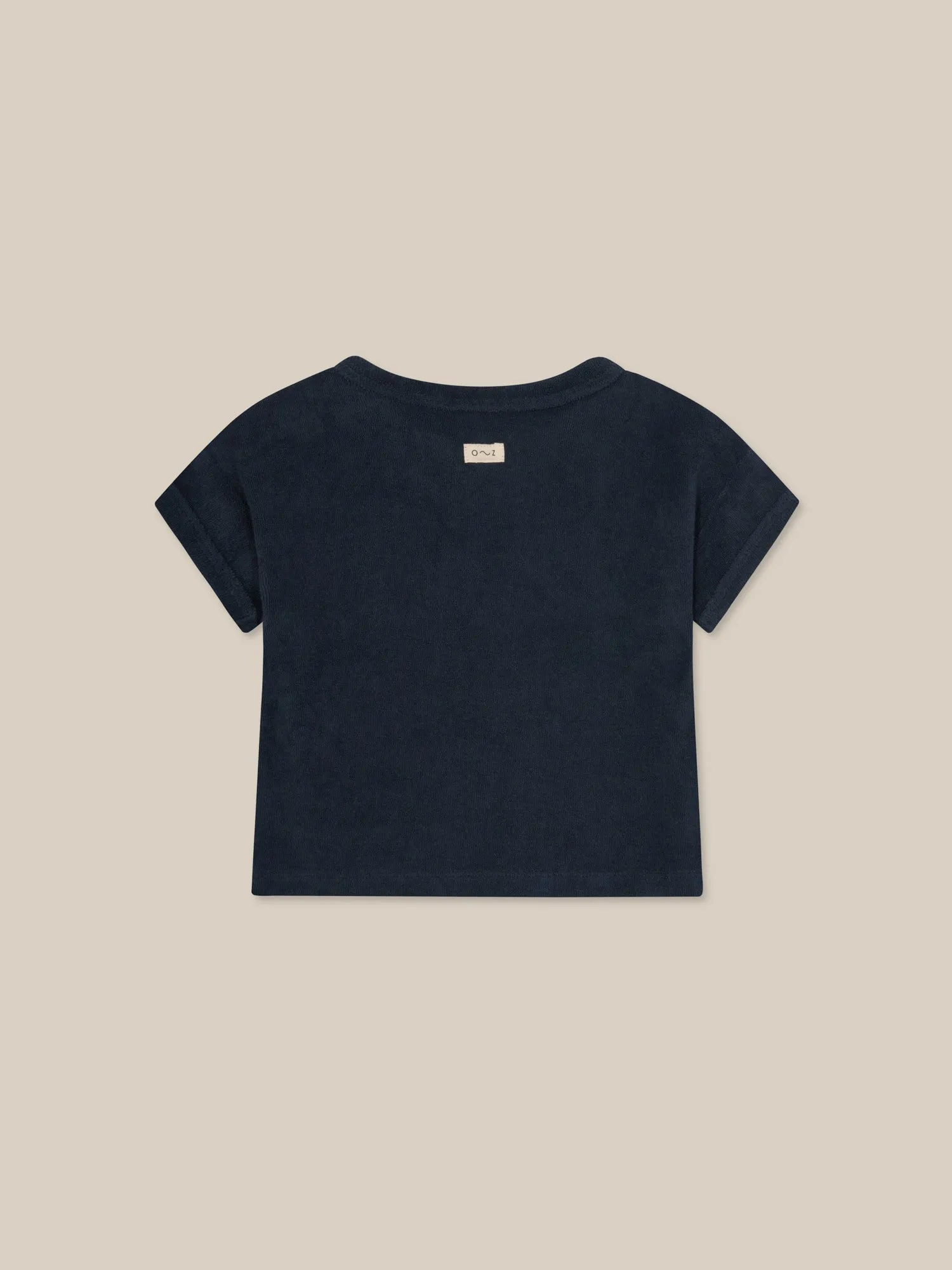 Navy Terry Boxy T-Shirt