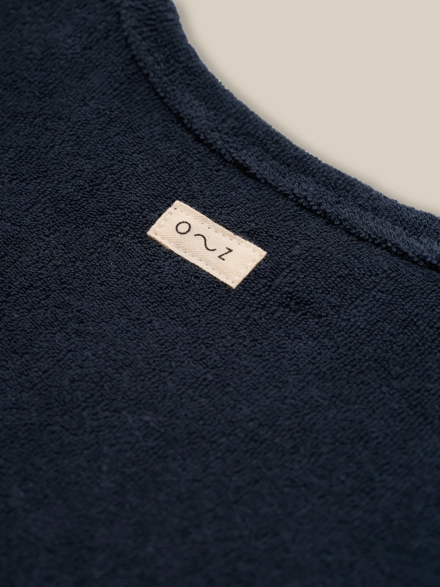 Navy Terry Boxy T-Shirt