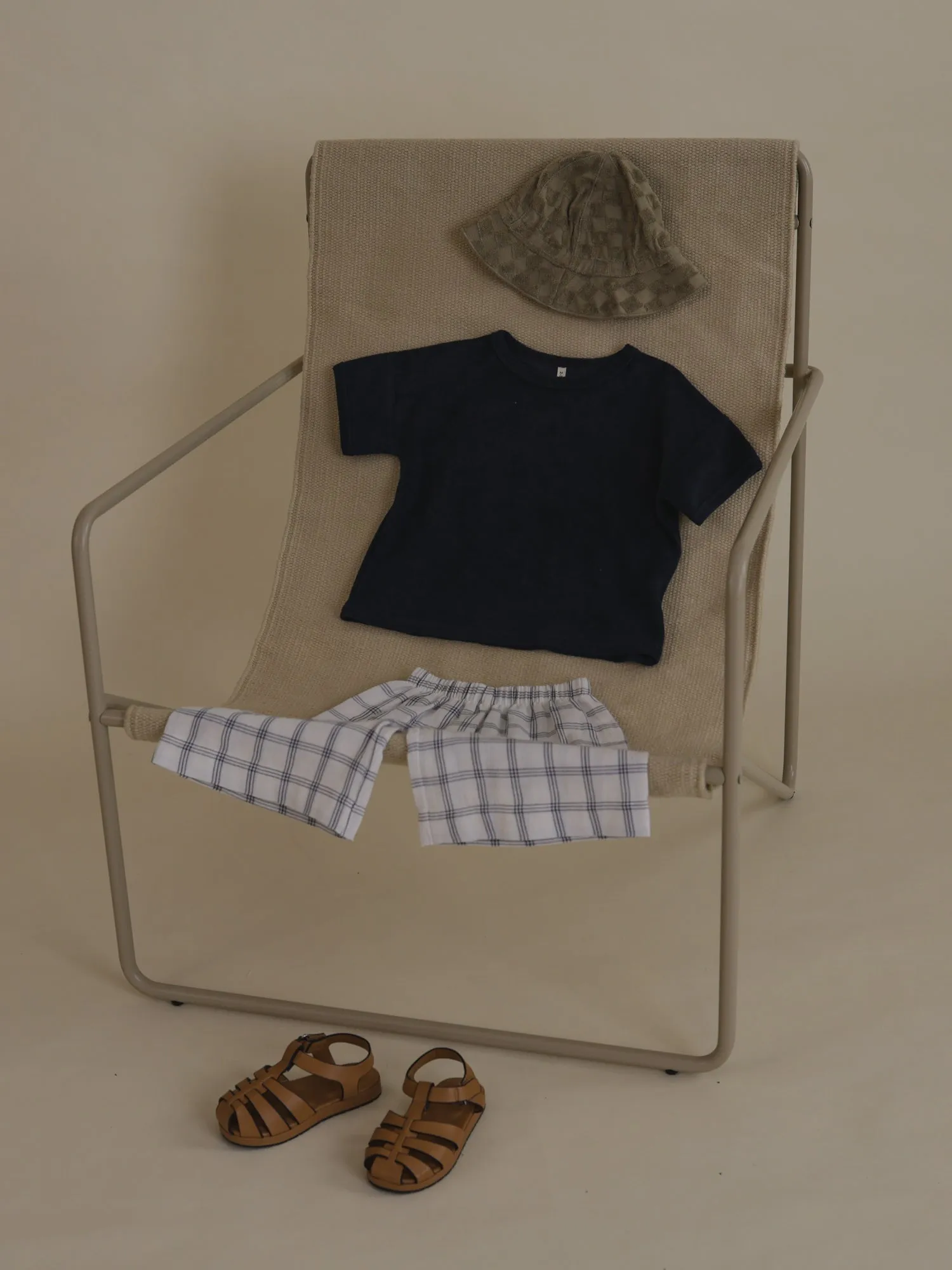 Navy Terry Boxy T-Shirt