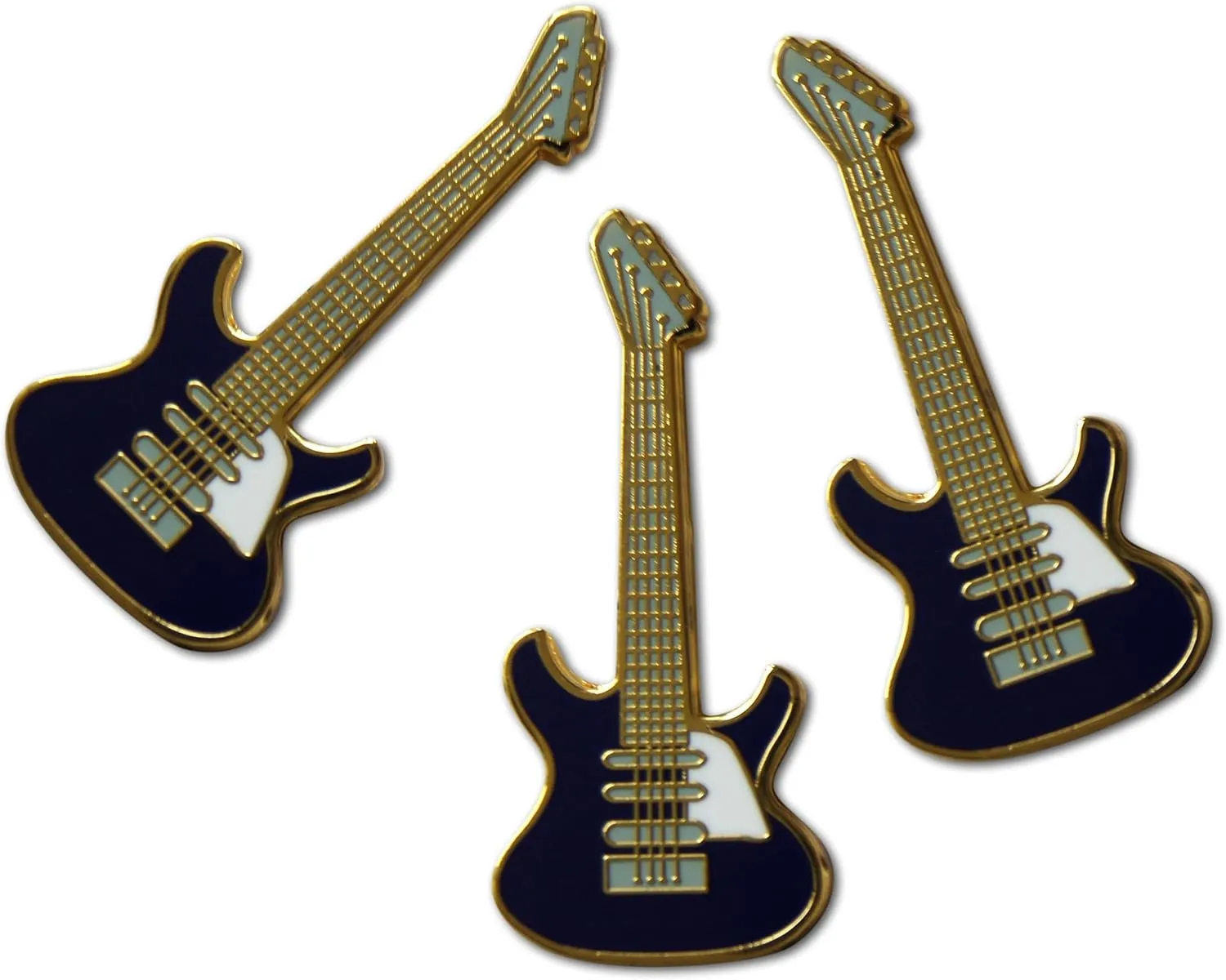 Novel Merk Guitar Player Pride Lapel Pin, Hat Pin & Tie Tack Set with Clutch Back