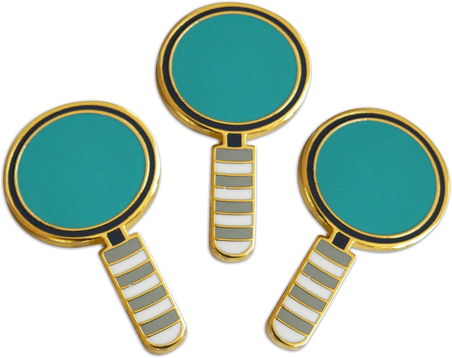 Novel Merk Investigation & Mystery  Discovery Icons Lapel Pin, Hat Pin & Tie Tack Set - with Clutch Back
