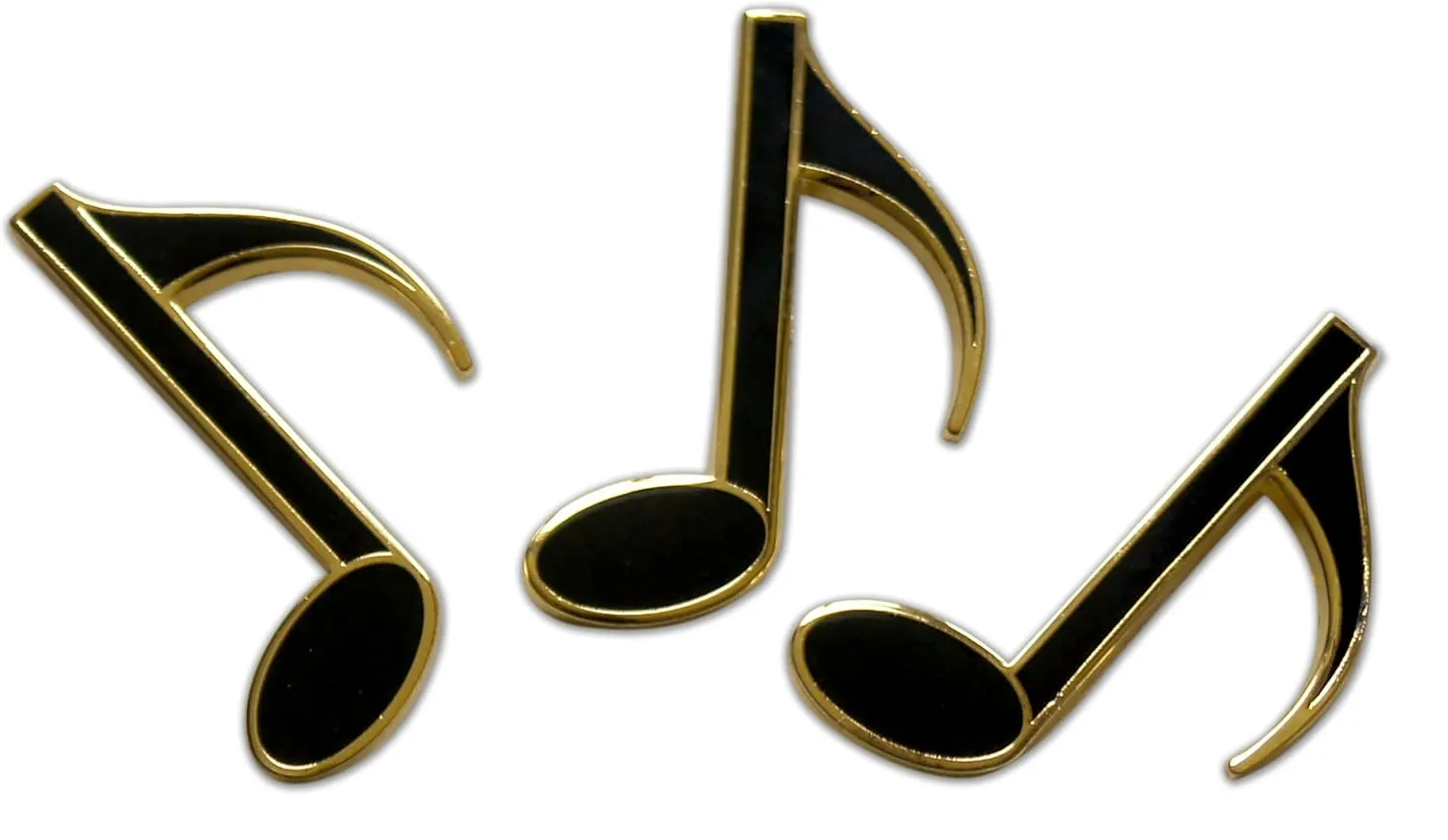 Novel Merk Music Note Lapel Pin, Hat Pin & Tie Tack Set - Clutch Back