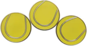 Novel Merk Tennis Ball - Sports Lapel Pin, Hat Pin & Tie Tack Set - with Clutch Back