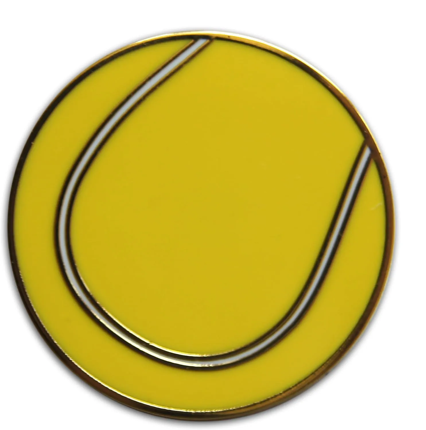 Novel Merk Tennis Ball - Sports Lapel Pin, Hat Pin & Tie Tack Set - with Clutch Back
