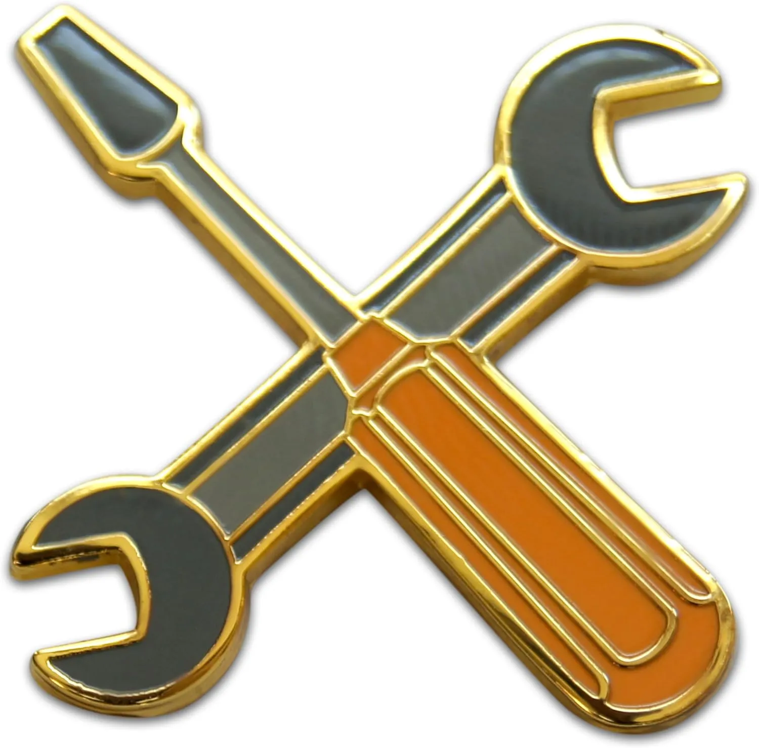 Novel Merk Union & Trades  Contractor Lapel Pin, Hat Pin & Tie Tack Set - with Clutch Back