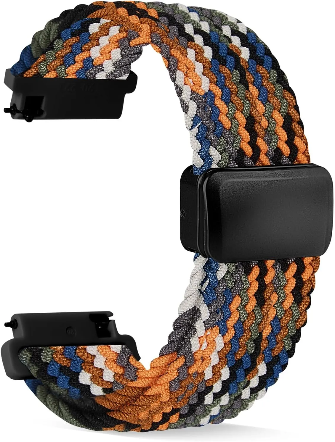 Nylon Magnetic Bands Quick Release Braided Nylon Watch Bands Stretchy Sport Replacement Strap for Men and Women 18mm 19mm 20mm 22mm