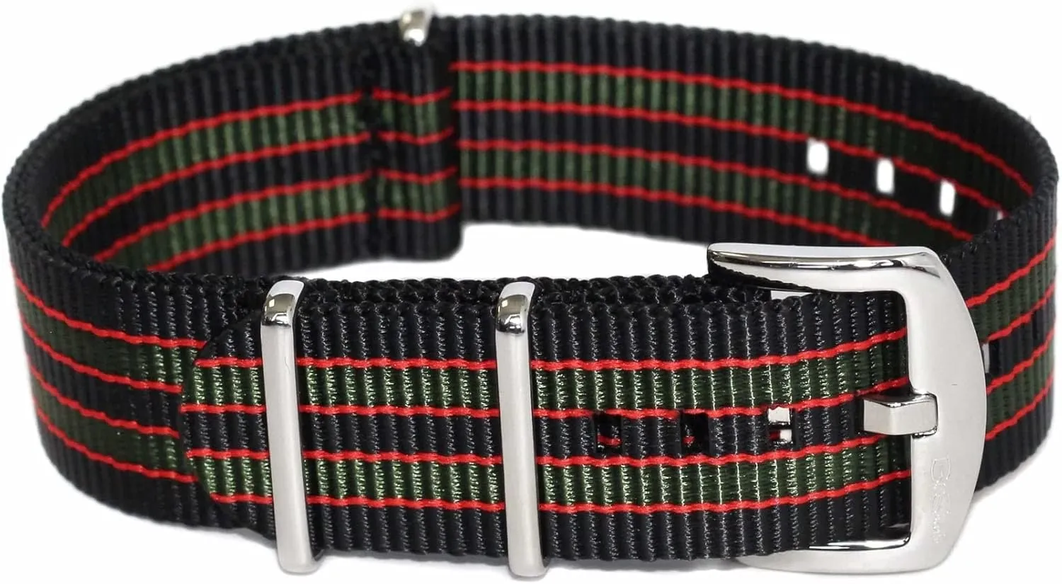Original Collection Military-Style Waterproof Watch Strap, Fits All Timepiece Brands, Durable Nylon Wristwatch Accessories with Stainless Steel Buckle - 18mm, 20mm, 22mm & 24mm Watch Bands