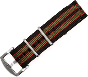 Original Collection Military-Style Waterproof Watch Strap, Fits All Timepiece Brands, Durable Nylon Wristwatch Accessories with Stainless Steel Buckle - 18mm, 20mm, 22mm & 24mm Watch Bands