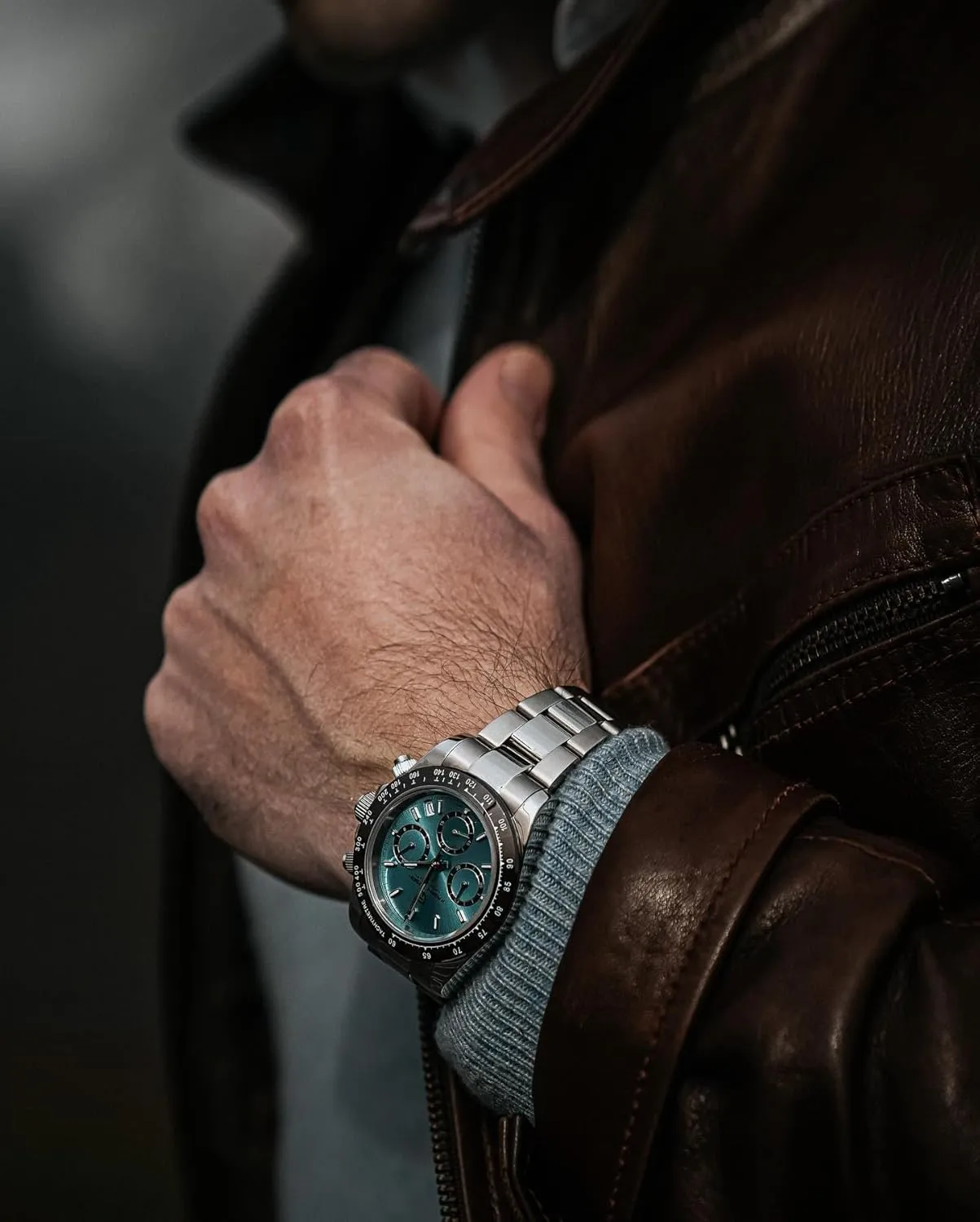 Pagani Design Men's Quartz Multifunction Chronograph Watches - Japan VK63 Quartz Movement, Stainless Steel Case, Ceramic Bezel, 100 Metres Water Resistant - Business & Sports Watches