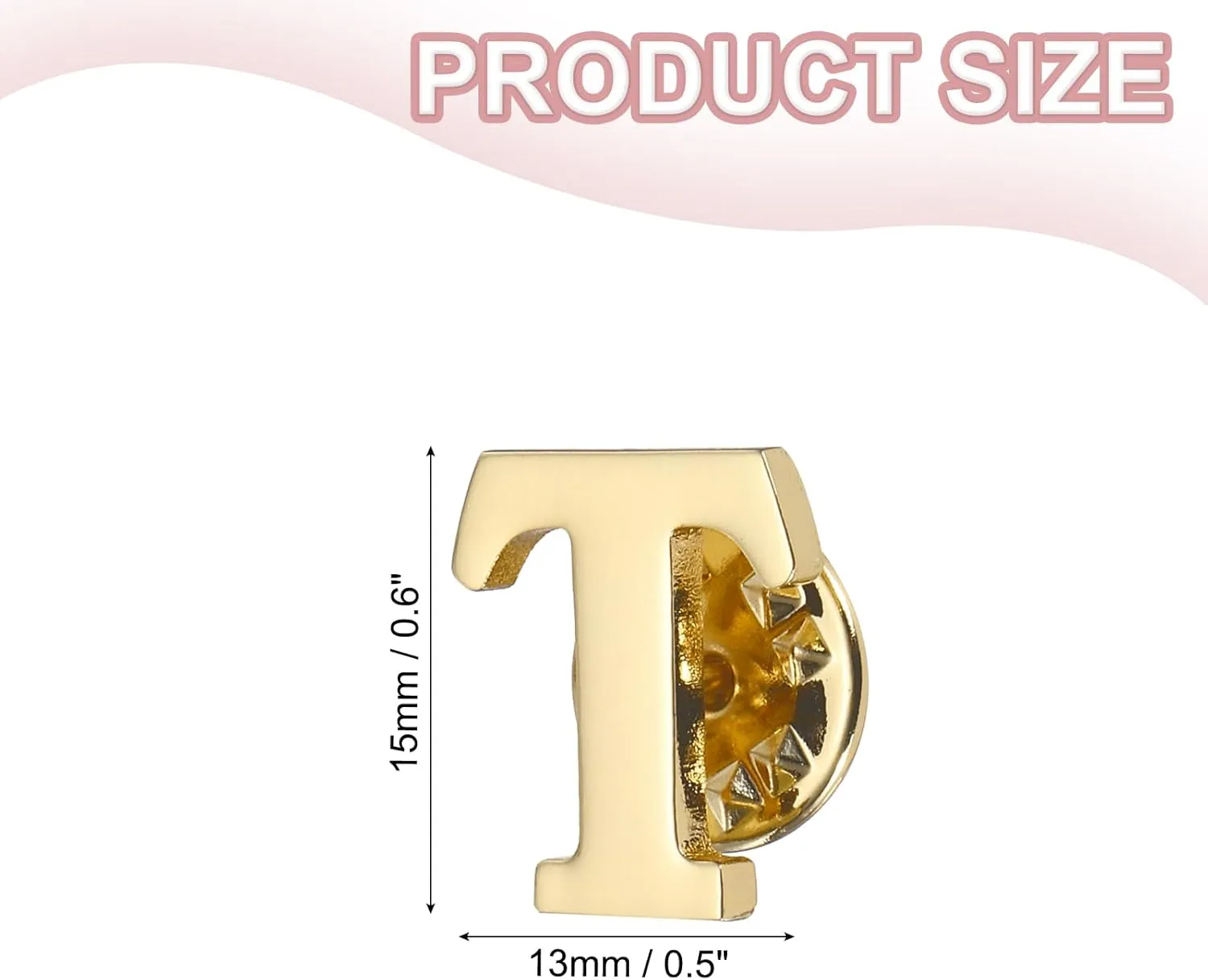 PATIKIL Letter Lapel Pins, Initial Alphabet Collar Pins Letter Brooch Pins for Women Men Shirt Dress Suits