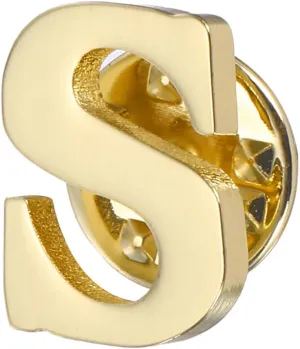 PATIKIL Letter Lapel Pins, Initial Alphabet Collar Pins Letter Brooch Pins for Women Men Shirt Dress Suits