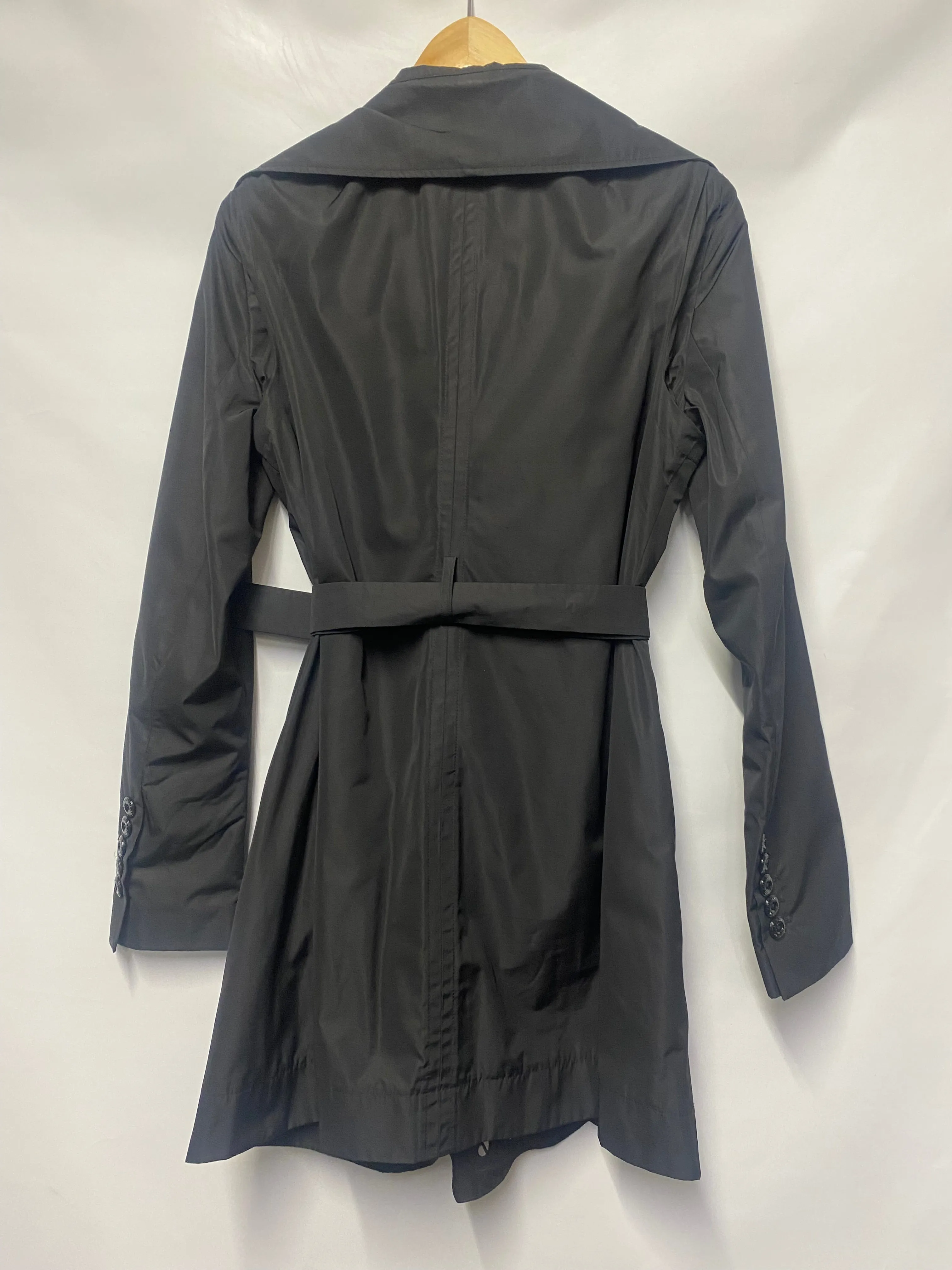 Patrizia Pepe Black Cut-Out Short Trench 42/10