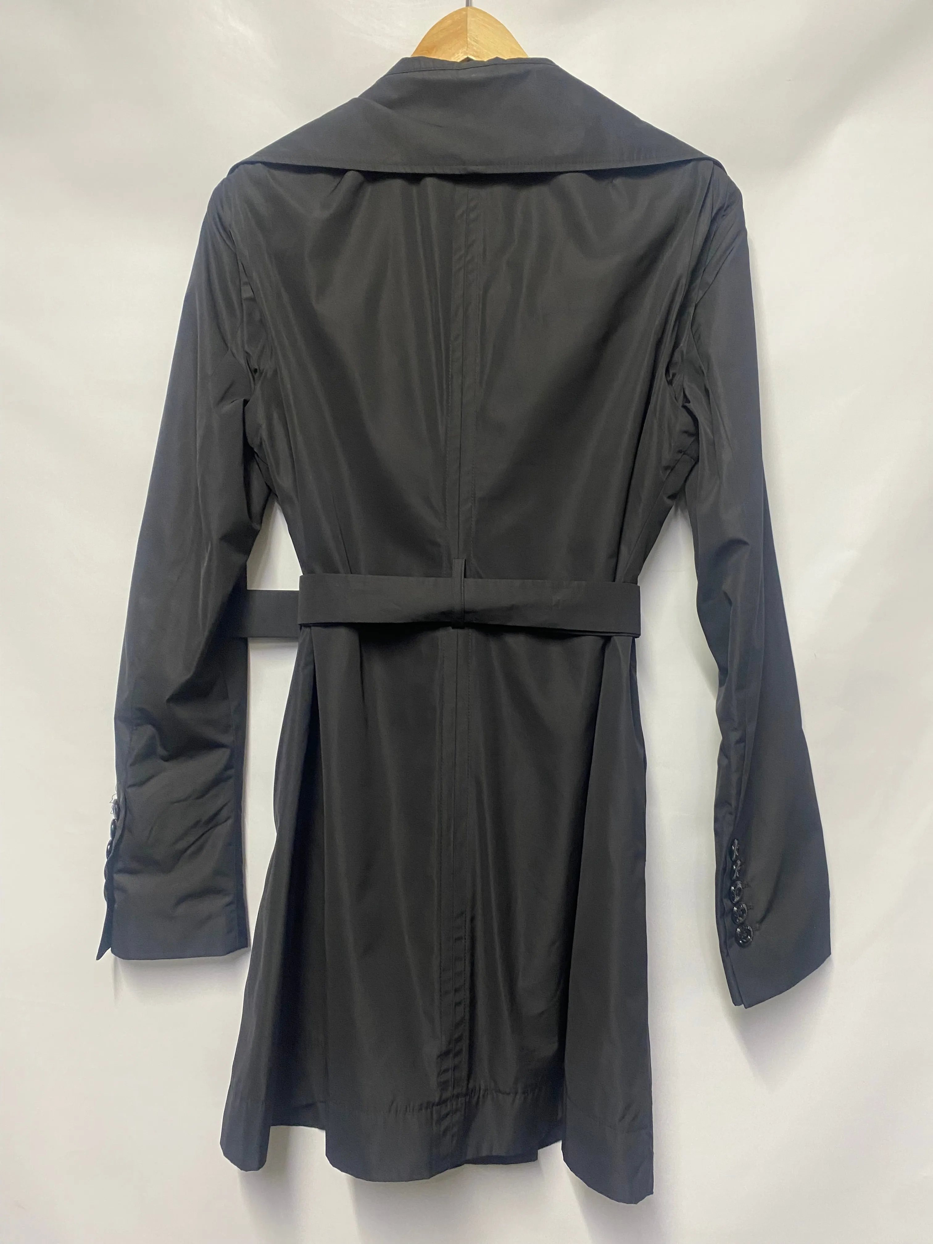Patrizia Pepe Black Cut-Out Short Trench 42/10