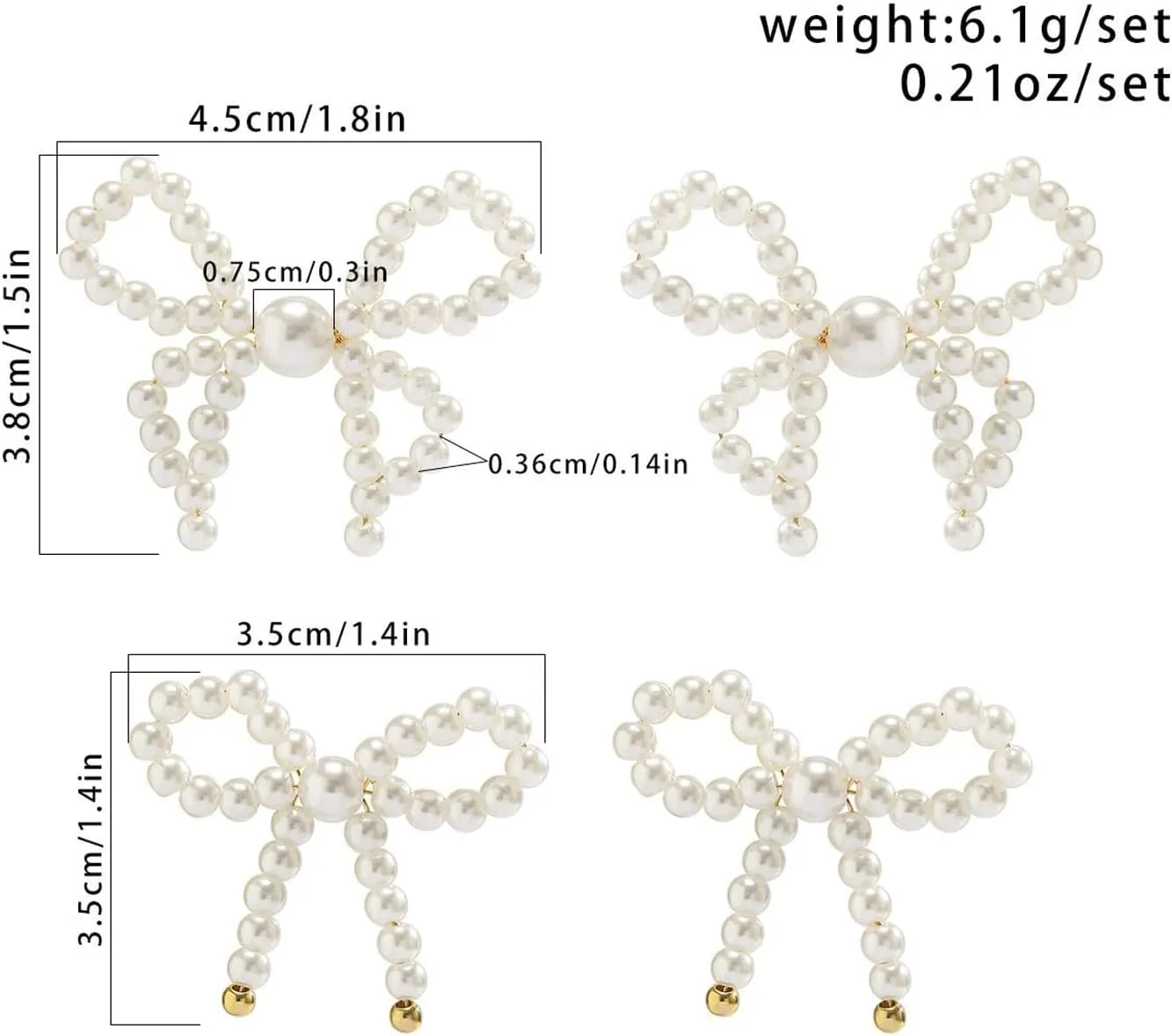 Pearl Bow Earrings for Women Elegant Bow Pearl Earrings Trendy Pearl Bow Knot Stud Earrings Pearl and Bow Earrings White Bow Earrings Wedding Party Prom Earrings Trendy Jewelry Gifts for Her