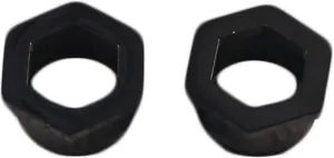 Plugs Gauges for Ears Stainless Steel Ear Gauges Men and Women Multicolor Hollow Hexagon Ear Tunnels, 1 Pair, 6MM - 25MM