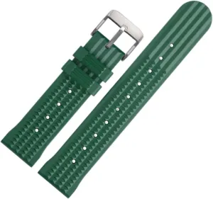 Premium Rubber Waffle Watch Strap- Waterproof Replacement Watch Band- Soft Rubber Watchbands for Men & Women- For Divers & Sports Watches- Suitable for Seiko & Most Watches- 20mm 22mm
