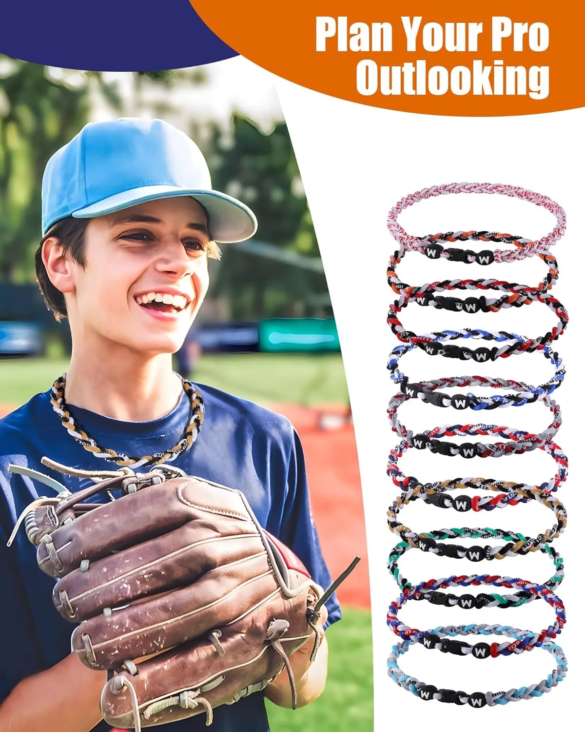 Premium Sport Baseball Necklaces for Outfit/Sport field, Classic Design Baseball Necklace