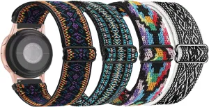 Quick Release Adjustable Stretchy Watch Band - Choice of Width - 18mm, 19mm, 20mm, 22mm Elastic Watch Straps Solo Loop Sport Nylon Replacement Wristband